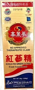 KOREAN 6 Years RED GINSENG EXTRACT Food Supplement 30g * 3(90g) - Picture 1 of 4