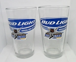 VTG - NHL - BUD LIGHT - 1999 TAMPA BAY ALL STAR GAME - SET OF 2 BEER GLASSES - Picture 1 of 3