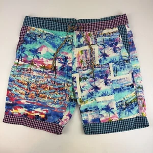 Costume da bagno uomo Robert Graham taglia 40 x 9" foderato in rete con coulisse vacanze - Foto 1 di 6