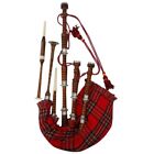 CC Scottish Great Highland Bagpipe Silver mount Rosewood Various Tartan Bagpipes