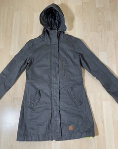 Chiemsee Damen Jacke Parka Mantel Grün S Plus Minus +- Kapuze Vintage Regenjacke - Bild 1 von 17