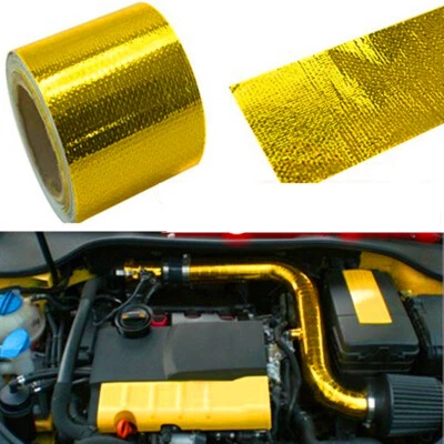 15ft High Performance Car Engine Heat Protection Tape Self-adhesive Wrap 842℉ - Image 1 of 4