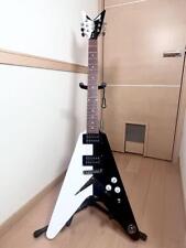 DEAN Michael Schenker Black & White Flying V / Electric Guitar w/ Original HC for sale