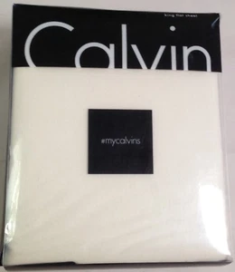 SÁBANA PLANA CALVIN KLEIN MYCALVINS CREAM KING NUEVA EN PAQUETE $80 - Imagen 1 de 2