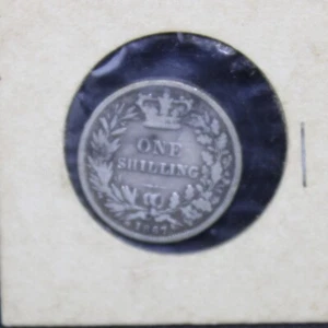 1867 Großbritannien Schilling Silber Stempel Nummer 1 - Bild 1 von 2