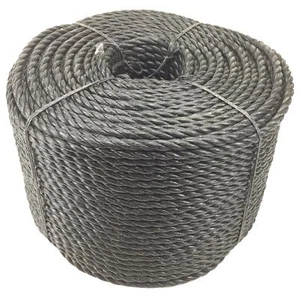 6mm Black Polypropylene Rope x 100 Metres, Cheap Nylon Rope, Poly Rope Coils - Picture 1 of 5