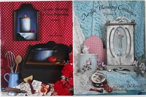 Lot of 2 Acrylic Blending Basics Acrylic Blending Continues Pattern Book - Picture 1 of 1
