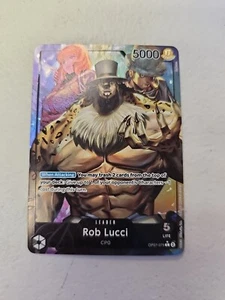One Piece Rob Lucci Alt Art Leader OP07-079 Rob Lucci Leader Alt Art Parallel - Picture 1 of 2