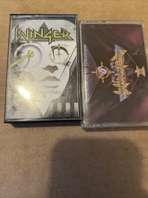 Winger 2 Cassette Tape Lot Self Titled 1988 In The Heart Of The Young  Untested - Image 1 of 2