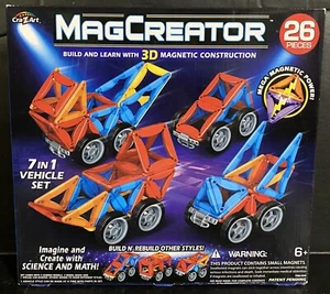 Cra-Z-Art MagCreator 7 In 1 Vehicle Set Brand New Sealed Box! - Picture 1 of 5