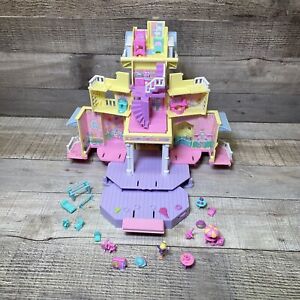 1995 Vintage Polly Pocket Pop Up Party Play House Clubhouse and Some Accessories