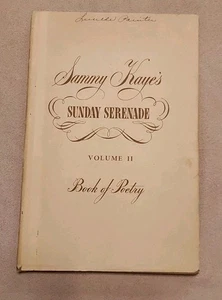 Sammy Kaye's Sunday Serenade Volume II Book of Poetry - 1947 First Ed ~ HC DJ - Imagen 1 de 9