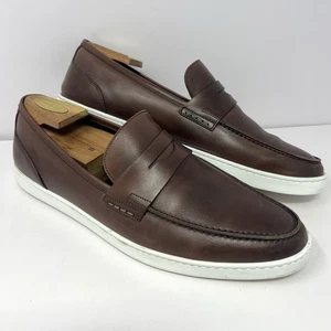To Boot New York Herren Salina Slipper Penny Loafer Gr. 10,5 Braun Leder Schuh - Bild 1 von 8