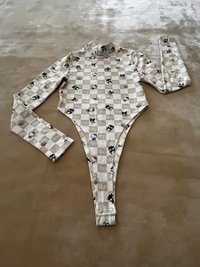 HELLO KITTY FOREVER 21 BODY SMALL LANGARM KARIERT HOCH GESCHNITTENES BEIN - Bild 1 von 15