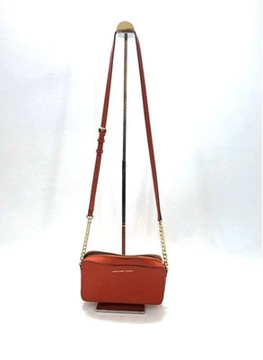 Bolso Bandolera Michael Kors Jet Set Naranja Quemado Foto 1 de 4