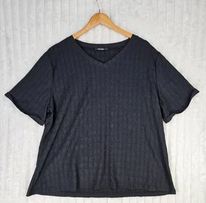 Zanzea Women’s Black Short Sleeve Plus Size Shirt XXL - Picture 1 of 6