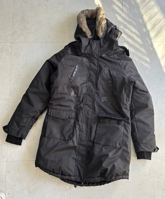 Fahrenheit Outerwear Hombres Negro Cremallera Chaqueta/Parka Imitación Piel Borde Capucha Talla XXL Foto 1 de 4