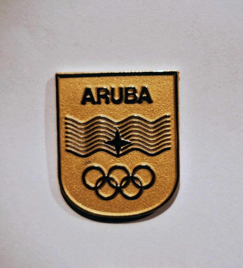 BONITO PIN NOC OLÍMPICO DE ARUBA SIN FECHA USADO EN LOS Juegos Olímpicos de rio 2016 Foto 1 de 1