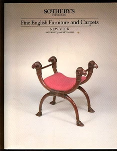 SOTHEBY'S FINE ENGLISH FURNITURE & CARPETS JAN 26 1985 - Imagen 1 de 4