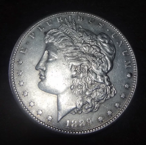 1889-S Morgan Silver Dollar - Choice AU+ details from the San Francisco mint Cover