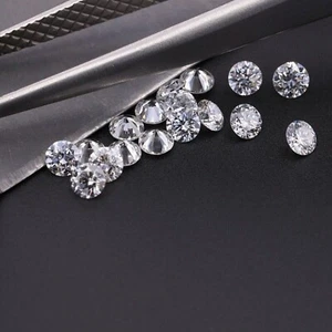 31 Pcs Loose CVD Lab-Grown Diamond 2.00 mm Round D to F - IF Certified Diamond - Imagen 1 de 7