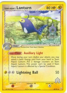 2x (pok-MA-028) Team Aqua's Lanturn (U) Pokemon EX Team Magma VS Aqua Card # 28 - Picture 1 of 1