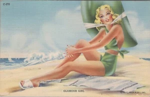 C T Streamline Bathing Beauties Glamour Girl Linen C-270 Posted 1941 - Picture 1 of 2