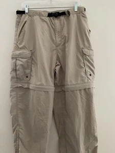 REI Pantaloni da trekking uomo marroni convertibili, taglia media UPF 50+ - Foto 1 di 14