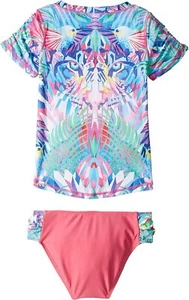 Appaman Two-piece Zuma Bengali Rashguard Set Girls Size 7 1010 - Picture 1 of 2