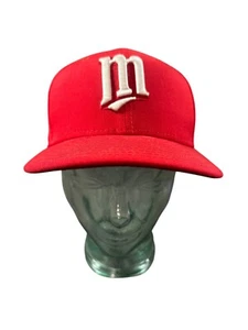 Parche del 40 aniversario de los gemelos New Era Minnesota 59Fifty talla 7 1/4 rojo 100 % lana - Imagen 1 de 8