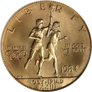 1984-W Olympics Commemorative Gold $10 NGC MS70 - STOCK - Picture 1 of 4