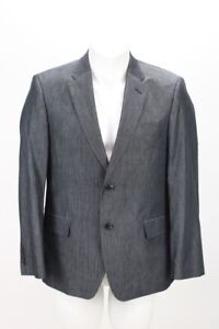 Tommy Hilfiger Blazer Suit Jacket Mens 40 S Gray Luxury Cotton has Amazing Feel