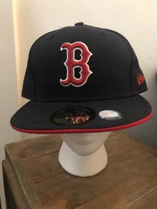 New Era Boston Red Sox MLB Auténtico 59FIFTY Gorra Ajustada Sombrero 7 5/8 Deletreado - Imagen 1 de 10