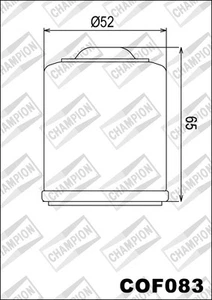 COF083 Filtro Aceite CHAMPION Piaggio 300 X7 Evo Es Decir, 2014 - Imagen 1 de 1