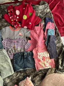 Girl's Casual Clothes Size 7-8 Multiple Brands and Colors 11 Pieces - Picture 1 of 18