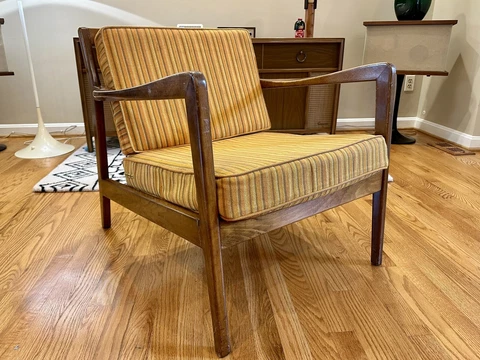 Folk Ohlsson DUX Lounge Chair Vintage with Original Cushions Cover
