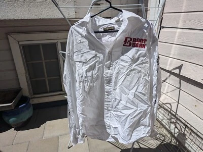 Camisa Stetson Boot Barn para mujer grande blanca con botones, abotonada Foto 1 de 4