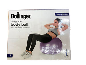 NEW BOLLINGER Purple Pro Grade BODY BALL Hand Pump Included 55cm