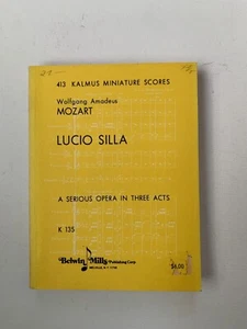 Notas.  Mozart. Lucio Silla.. Juego de bolsillo. - Imagen 1 de 1