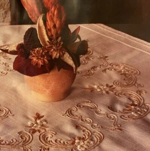 Decorative Patterned Stamped Tablecloth Embroidery Kit - Picture 1 of 1