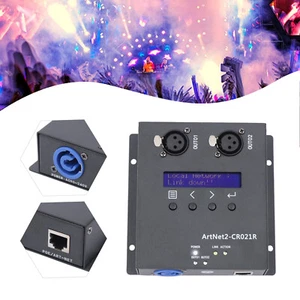 100Mbps ArtNet DMX 512 Ethernet Lighting Controller Interface for Stages Bars - Picture 1 of 22