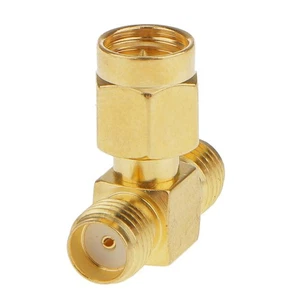 SMA-Stecker Auf Zwei SMA-Buchsen Triple T RF-Adapteranschluss 3-Wege-Splitter - Picture 1 of 4