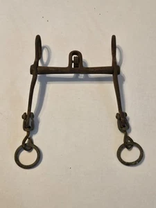 Broca de hierro para montar a caballo 1800/principios de 1900 bien hecha posible Buermann Montana - Imagen 1 de 15