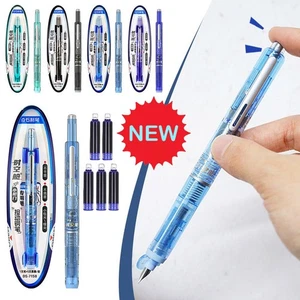 Retractable FountainPen Smooth Writing Press Fountain Pen Men&WomenWriting - Picture 1 of 25