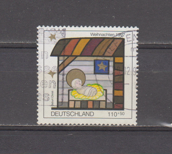 GERMANY :  1997 - USED  - SCOTT # B826   SEMI - POSTAL  XMAS - Image 1 of 1