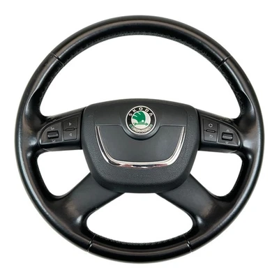 Lenkrad Lederlenkrad Multifunktion Skoda Octavia 1Z Superb 3T Yeti 5L 3T0419091S - Bild 1 von 4