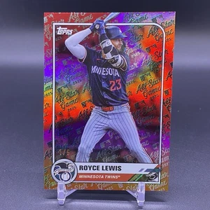 #/5! 🚨DAMAGED! 2025 Topps Royce Lewis Red Foil Atlanta All-Star Game Twins #88 - Picture 1 of 8