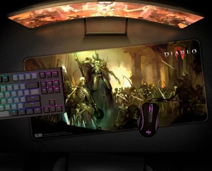 Alfombrilla de ratón para juegos Diablo IV Skeleton King XL | 900×420 milímetros | Alfombra oficial de Blizzard - Imagen 1 de 4
