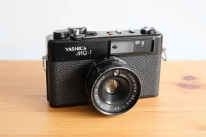 Yashica MG1 Black Rangefinder Film Camera - Picture 1 of 9