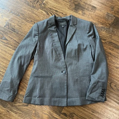 Ann Taylor Factory  2pc City Walk Suit Women's Size 12: Black Micro Houndstooth  - Image 1 of 4